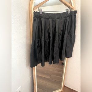 Boohoo Faux Leather Skater Skirt